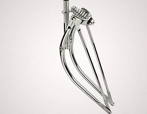 26" Bent Springer Fork Bicycle,Bike Cruiser,Chopper Lowrider Chrome