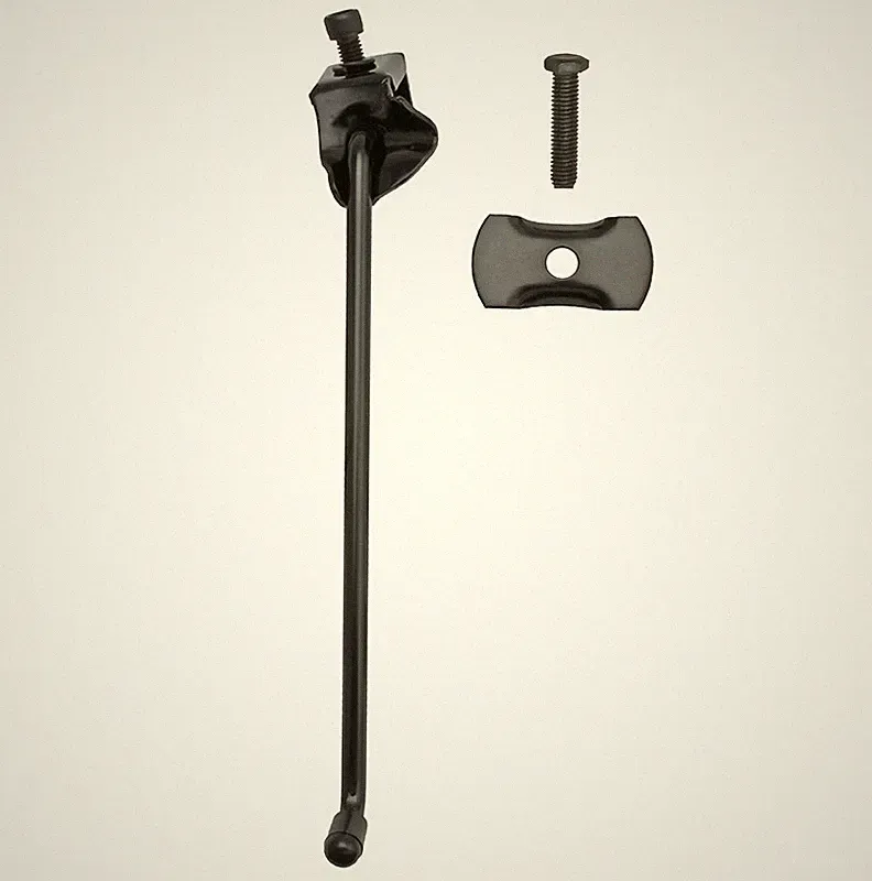 Black Center Mount Steel Kickstand 10-1/2 For 26 Beach Cruiser Lowrider Bicycle