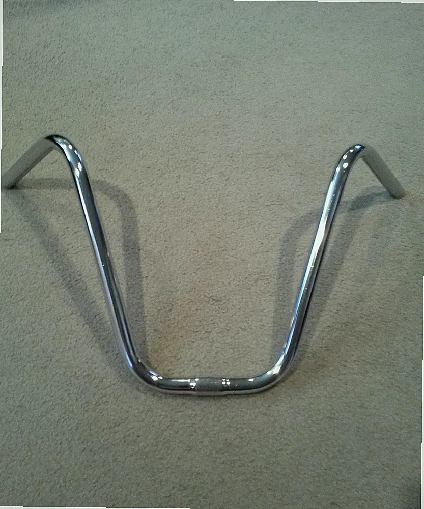 QUALITY BICYCLE V HANDLEBARS 13.5 CHROME FITS 20"SCHWINN STINGRAY& ORANGE KRATE